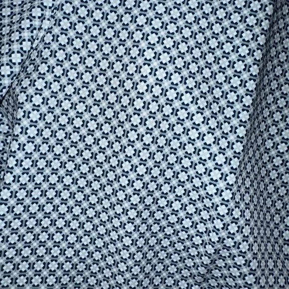 PUMA grey/navy mini geo print golf pant, 0, GD1171 - Picture 3 of 5